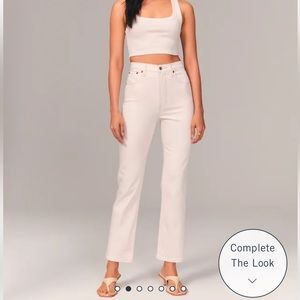 Abercrombie & Fitch Ultra High Rise Ankle Straight Jean